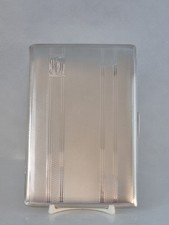 VINTAGE STERLING SILVER LARGE CIGARETTE/ CARD CASE 180Grams (BIRMINGHAM 1955)