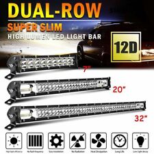 7/20/32Inch LED Light Bar Dual