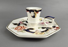 Mason's Candlestick or Chamber Stick. "Blue Mandalay" Patt Collectible Vintage.