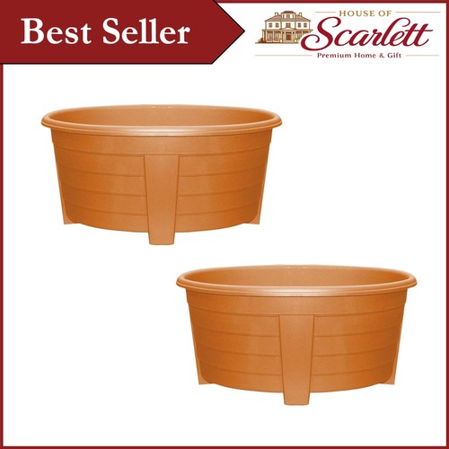 55cm terracotta oval planters - oval,