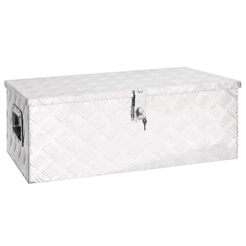 Aluminium side locker - aluminium, lockable