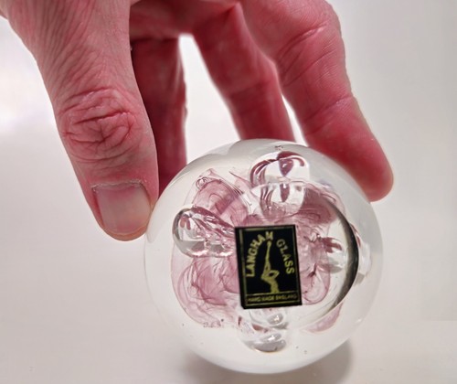 Langham glass pink - glass, bubble