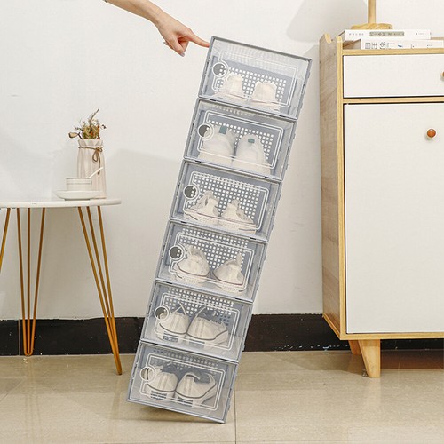 12pcs clear foldable - clear, box