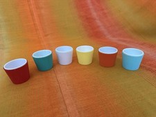 6 Vintage Retro Plastic Egg