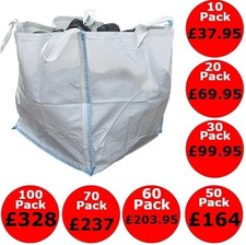 One Tonne FIBC Dumpy Bags 1 Ton Bulk Jumbo Builders Garden Aggregate Sack UK