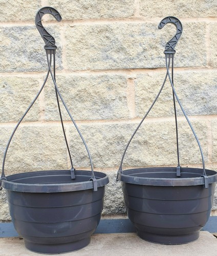 Pair large anthracite grey - pair, 2