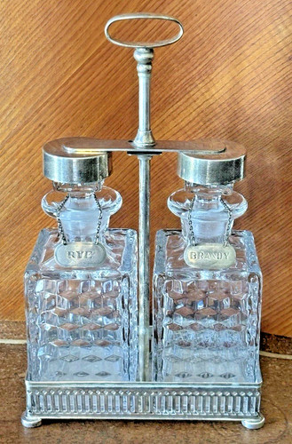 Fostoria crystal decanters - decanters, &