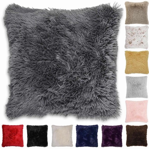 Faux fur cushion covers - 4,
