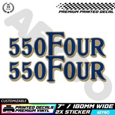 2x HONDA CB 550 FOUR Vinyl Decal Stickers Bike Motorbike Sticker Mod Graphic