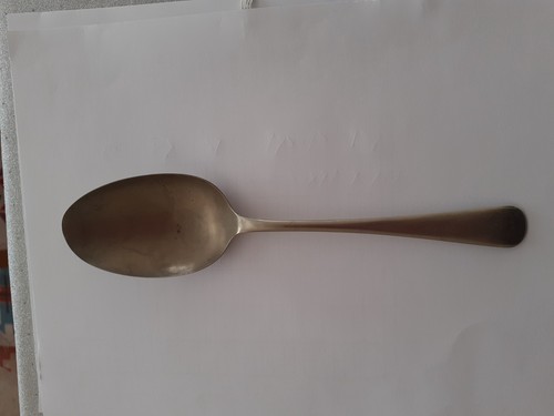 Vintage table spoon engraved - spoon,