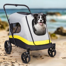 BingoPaw Large Portable Pet Travel Stroller Foldable Cat Dog Pushchair Trolley