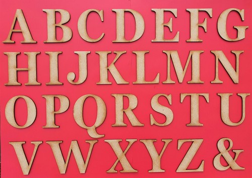 Wooden letters large - wooden, small