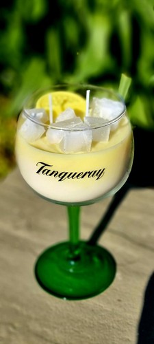 Solid wax tanqueray glass - wax,