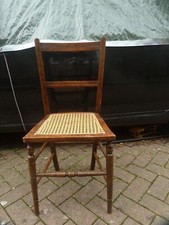 Late victorian beech cane seat