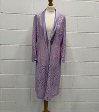 Lilac Lace Nylon Dressing Gown