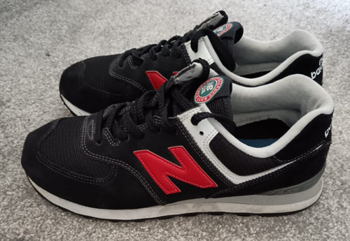 New balance 574 black red - balance, uk
