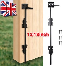DROP BOLT NARROW Heavy Duty STABLE FOR DOOR GATE GARAGE SHED BARN SOLID BLACK