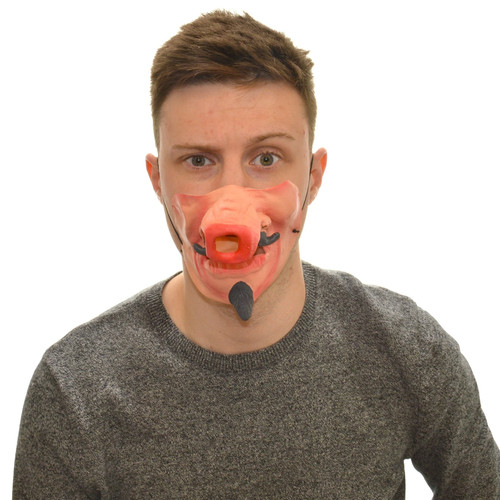 Latex half mask pig - mask,