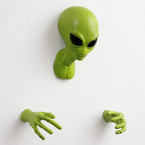 Alien wall sculpture - wall, halloween