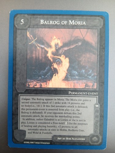 Balrog moria meccg - balrog,