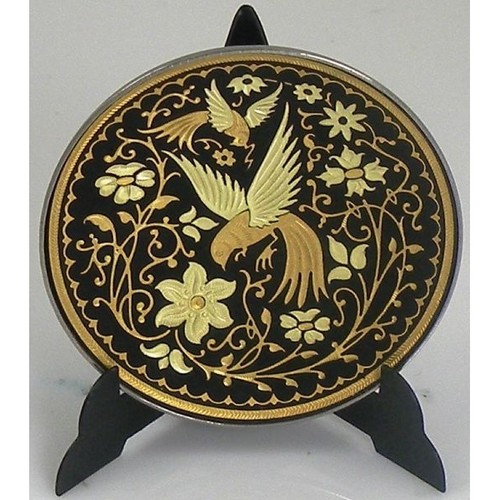 Damascene gold dove design - damascene,