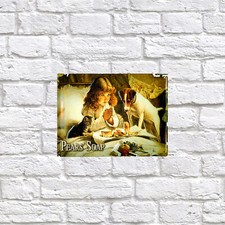 Pears Soap, Retro tin metal sign art decor gift home 