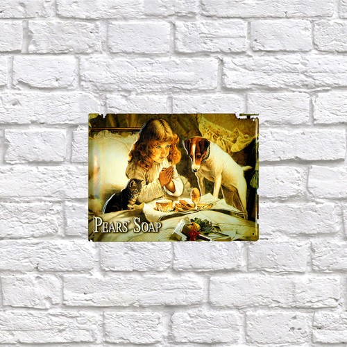 Pears soap retro - retro, metal