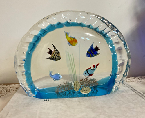 Murano art glass fish - murano,