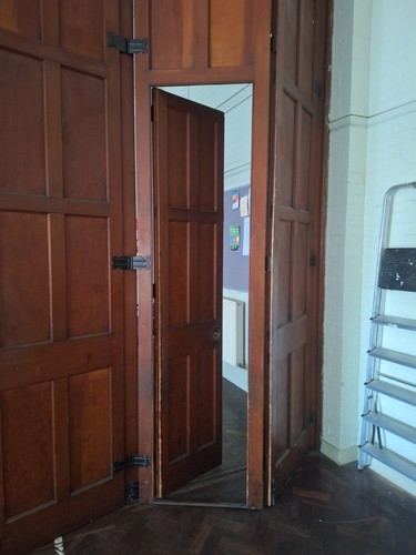 Old wooden partition wall - , 12