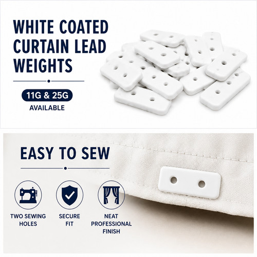 Oblong curtain lead weights - oblong,
