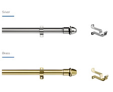 EXTENDABLE METAL CAFE CURTAIN