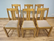 Set of 6 Oak Dining Chairs