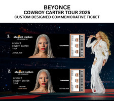 Beyonce Cowboy Carter Tour Custom Commemorative Ticket