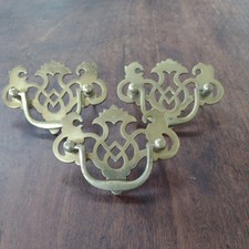 Vintage pierced brass - pierced,