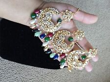 New Indian/Pakistani  Earrings With Tikka