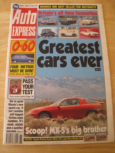 Auto express magazine sep 1990 - auto,