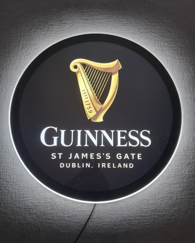 Guinness light sign - guinness, home