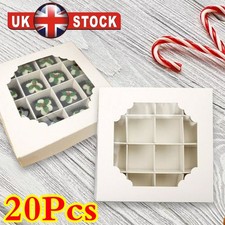 20PCS Empty Pick & Mix Sweet Boxes with clear window display ideal for gifting