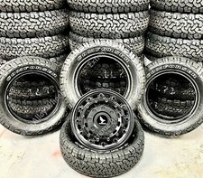 16" Black AT1 Alloy Wheels Dacia Duster 5x114 + Comforser All Terrain Tyres DI