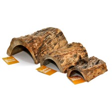 Habistat Log Hideout Tortoise Bearded Dragon Hide Natural Vivarium Decor Wood