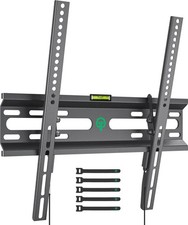 TV Wall Bracket for 32-55inch TVs Sturdy Tilt Mount VESA 75x75 400x400mm 45kg