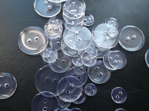 Clear plain round hole - round,