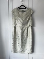 MAX MARA WEEKEND Green Floral Midi Dress UK16 Wedding Guest Mother Of The Bride