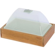 Wooden Mini Greenhouse With Climate Hood & 15 Holders