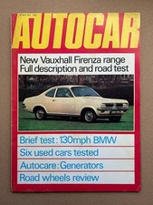 VAUXHALL FIRENZA AUTOCAR