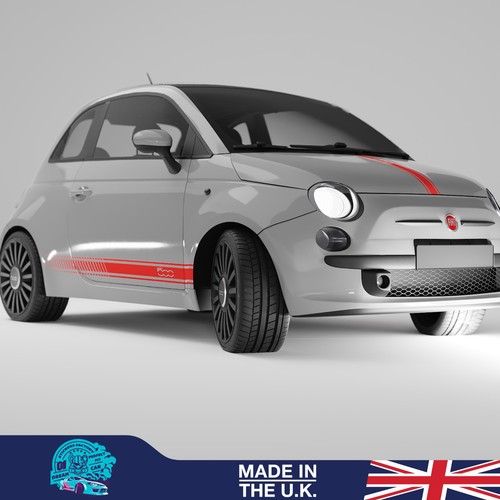 Vinyl side stripe stickers kit - stripe,