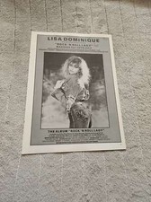 FPOT161 MAGAZINE ADVERT 12X8" LISA DOMINIQUE : ROCK 'N ROLL LADY