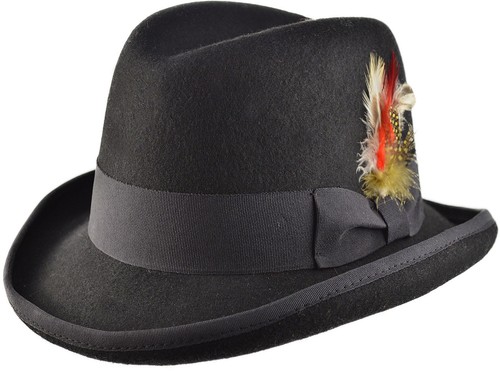 Black wool felt classic - wool,