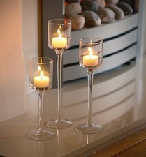 Set of 3 Elegant Tea Light