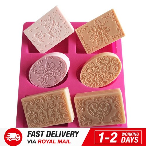 Silicone soap mold forms - silicone, 6
